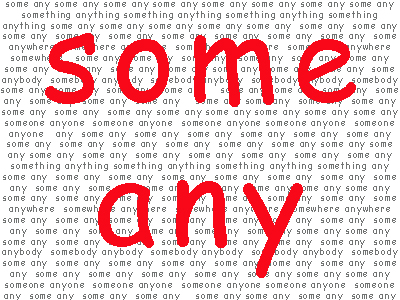 some und any + ihre Zusammensetzungen